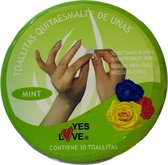 Yes Love - Nagellak Remover Pads - Munt/Mint Scented - Doosje met 30 stuks