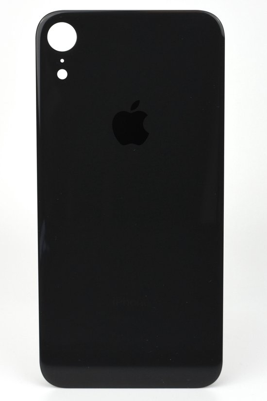 iPhone XR Zwart Achterkant Glas Met Logo