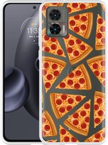 Motorola Edge 30 Neo Hoesje Pizza Party - Designed by Cazy