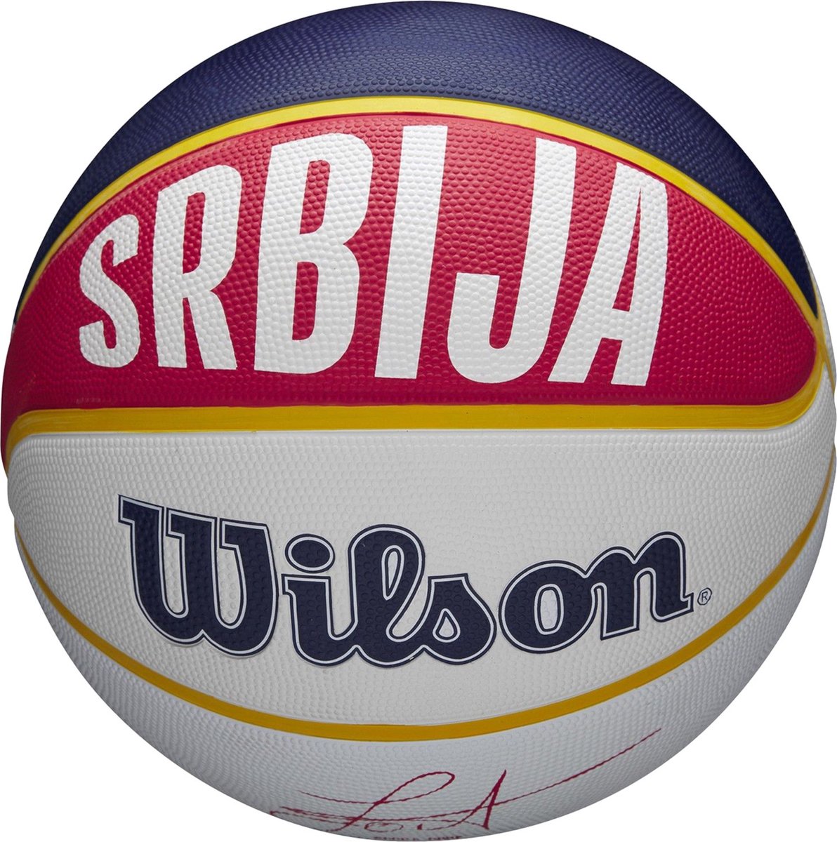 Wilson NBA Player Local Nikola Jokic Outdoor Ball WZ4006701XB, Unisex, Blauw, basketbal, maat: 7