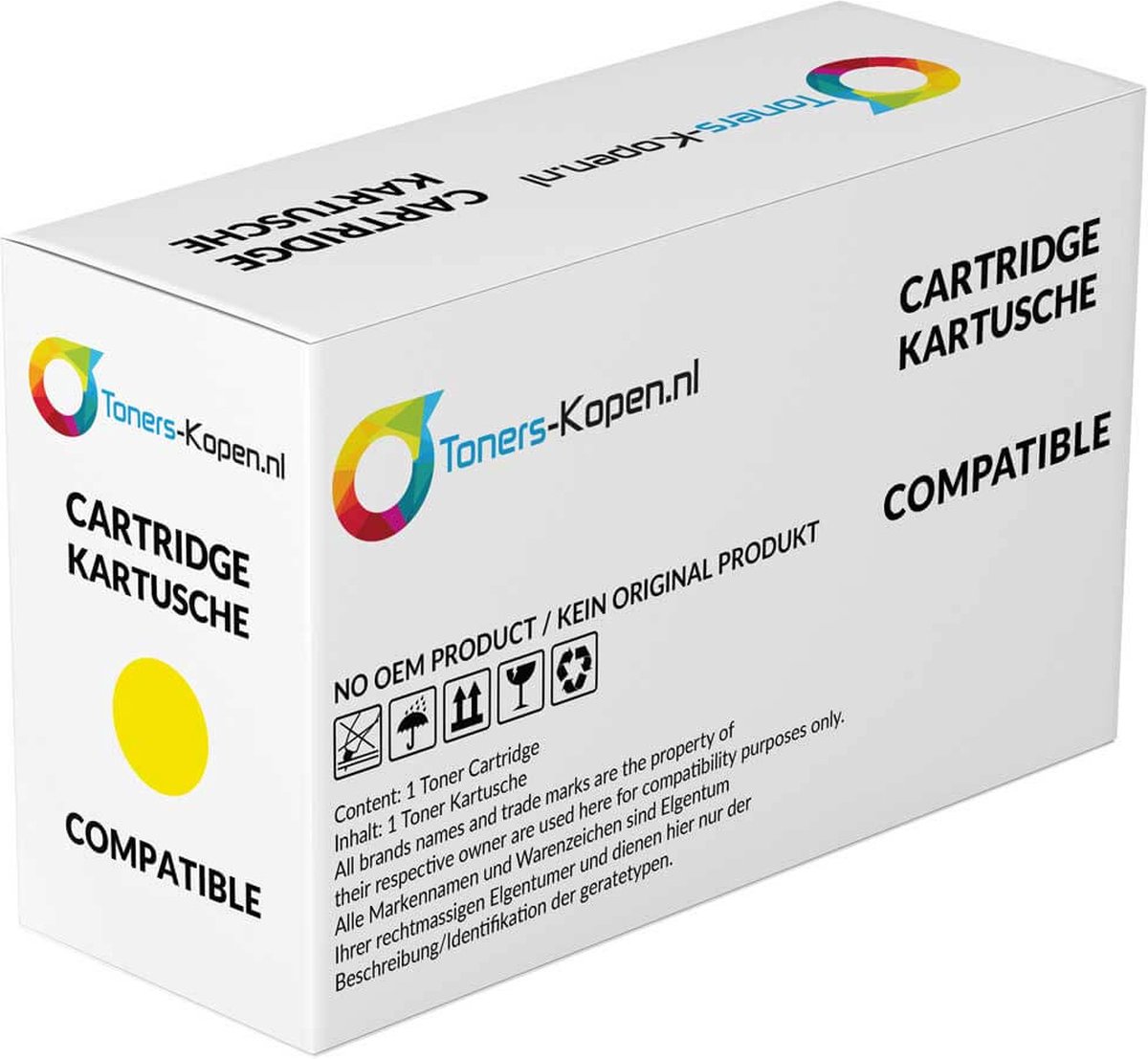 Xerox 106R03738 - Toner Geel - 16500 pagina's - Huismerk Compatible - Geschikt voor Xerox Versalink C 7020 Versalink C 7020dn Versalink C 7025 Versalink C 7025dx Versalink C 7030 - 106R3738 TXCYC7020 alternatief - Xerox inktcartridge
