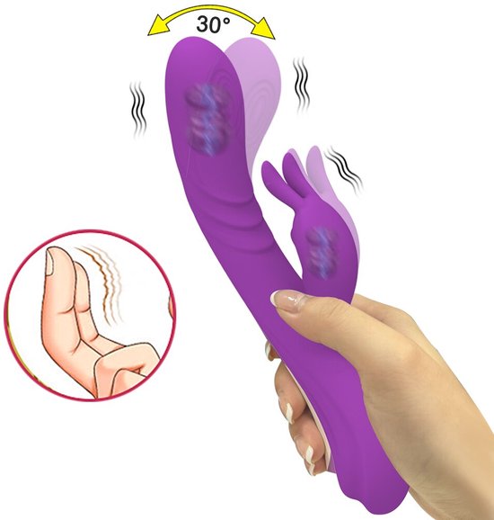 Gode - Pro - Gode - Air Vibration - Clitoris - Gode Vibromasseur - Godes - Femme - Vagin - Gode Ventouse - Rechargeable - Stimulation Clitoris - Double Gode - Lapin