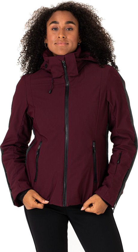 Falcon Linn Ski Jacket - Veste de sports d'hiver pour femme - Rouge bordeaux  - S | bol.com