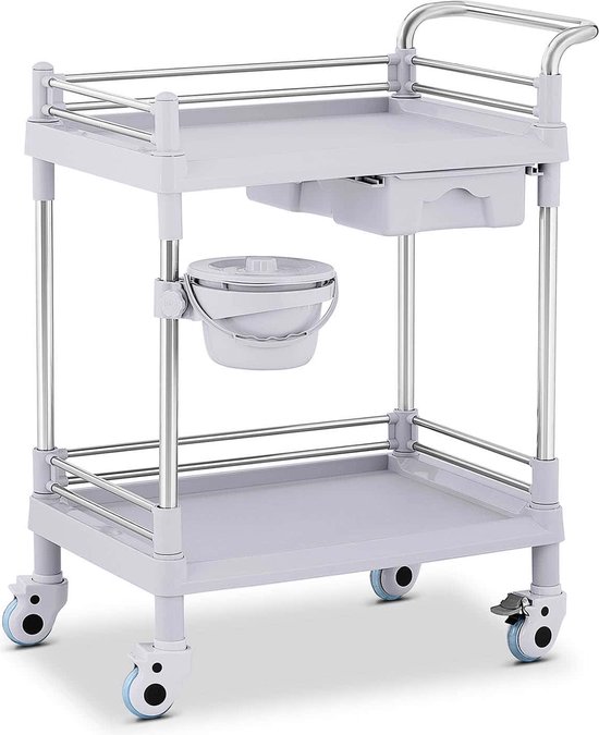 CHARIOT DE LABORATOIRE PLIABLE A ROULETTES