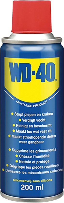 WD-40® Multi-Use Product Classic - 200ml - Multispray - Smeermiddel, Ontvetter en Anti-Corrosie