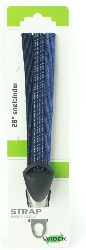 Foto: Snelbinder trio widek city life met universele rvs beugel donkerblauw op kaart 