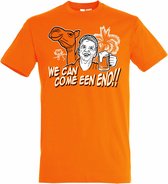 T-shirt kinderen Van Gaal in Qatar | Oranje Holland Shirt | WK 2022 Voetbal | Nederlands Elftal Supporter | Oranje | maat 152