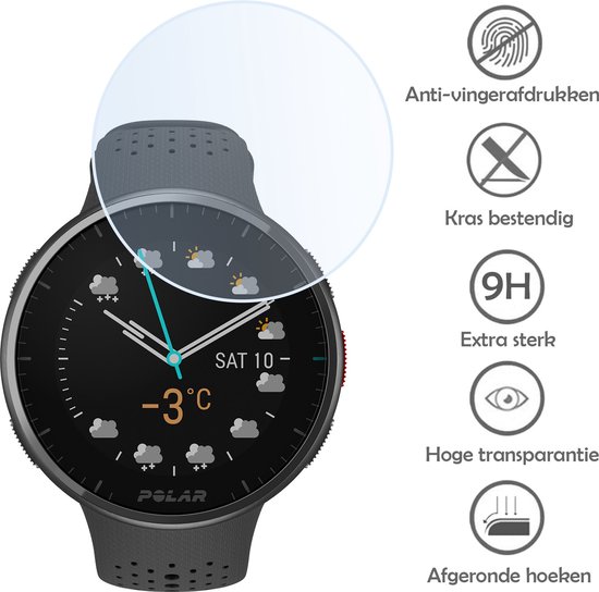 Screenprotector met anti-vingerafdrukken, krasbestendig, extra sterk, hoge transparantie en afgeronde hoeken.