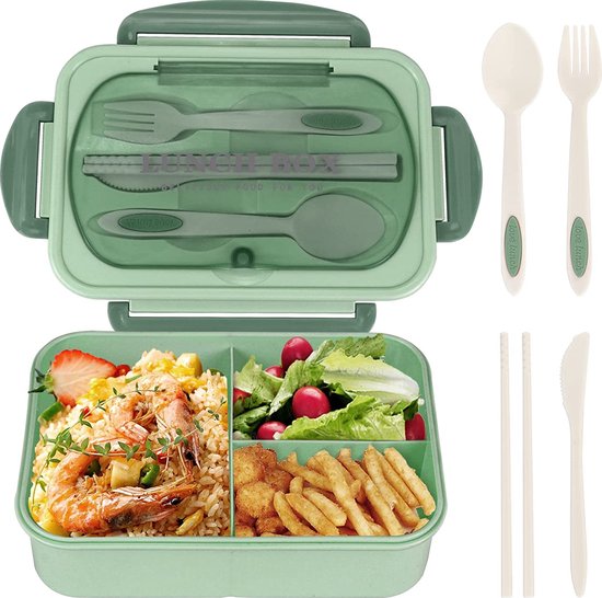 thumbnail: Carl Oscar Lunchbox Met Koelelement - Bento Box 0,9L + 0,22L, Bestek In Deksel | BPA-vrij, Roze