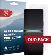 Rosso Screen Protector Ultra Clear Duo Pack Geschikt voor Sony Xperia 5 IV | TPU Folie | Case Friendly | 2 Stuks