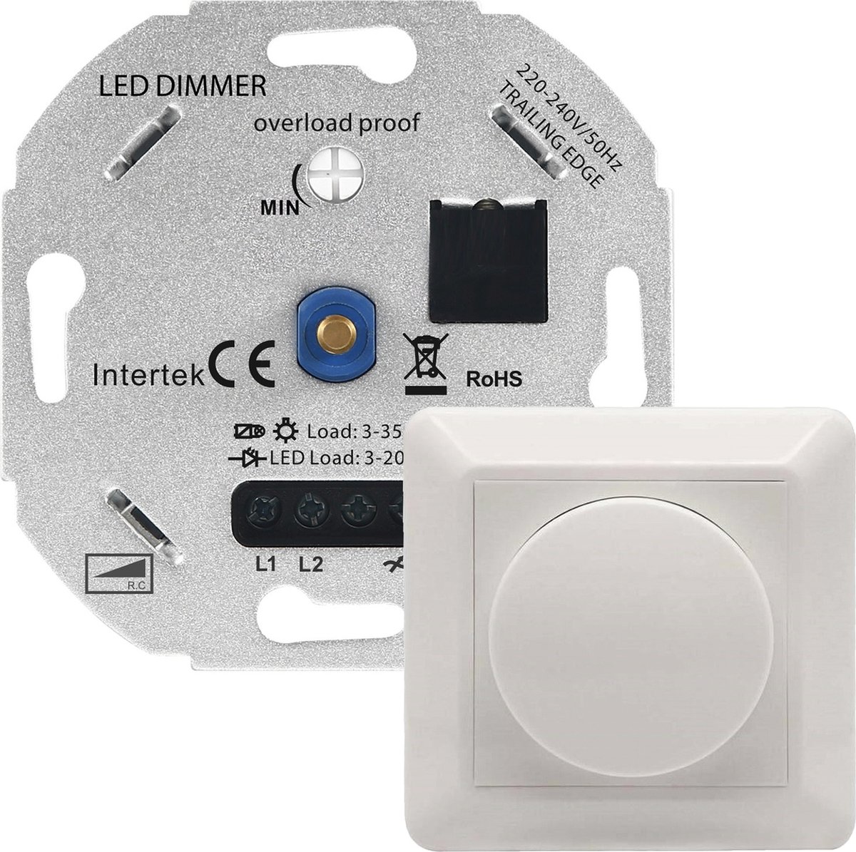 Proventa LED Dimmer 5-150 Watt 220-240V - Fase Afsnijding - Universeel -  Compleet | bol.com