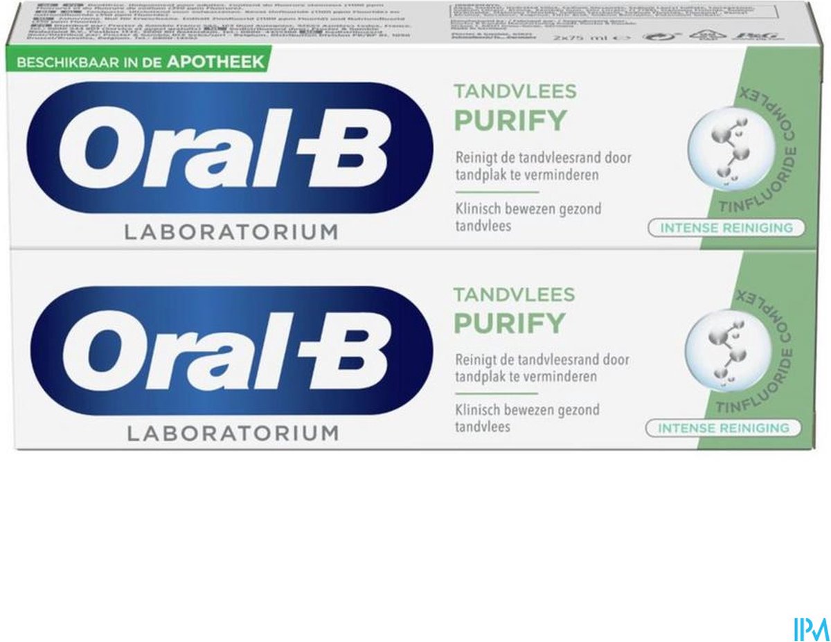 Oral-b Lab Purify Intense Reiniging 2x75ml