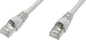 Telegärtner L00002A0141 RJ45 Netwerkkabel, patchkabel CAT 6A S/FTP 3.00 m Wit Vlambestendig, Snagless, Vlambestendig, H