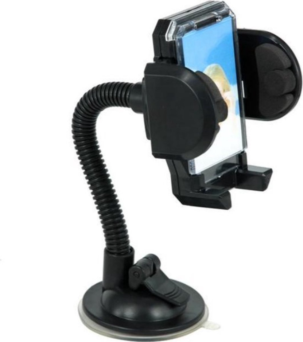 New Age Devi - Smartphone houder - Auto houder - Universeel - Zwanenhals - Zuignap - Flexibel