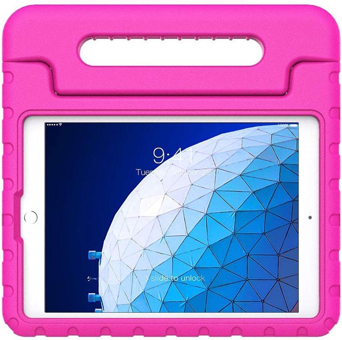Just in Case tablet Hoes Kinderen geschikt voor iPad Pro 10.5 (2017) - Kinderhoes Tablet Classic - Roze