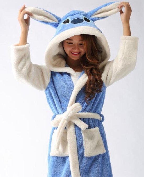 Peignoir de bain Disney Stitch pour hommes et femmes, vêtements de