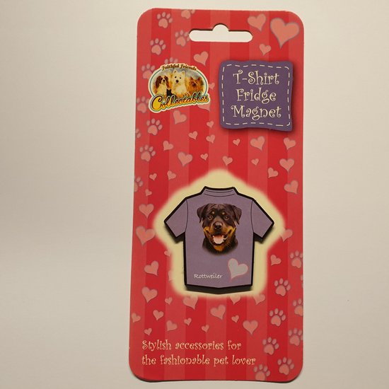 Gskt Rotties Magneet in t-shirt vorm Rottweiler | bol