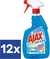 Ajax Glasreiniger Spray (Voordeelverpakking) - 12 x 750 ml