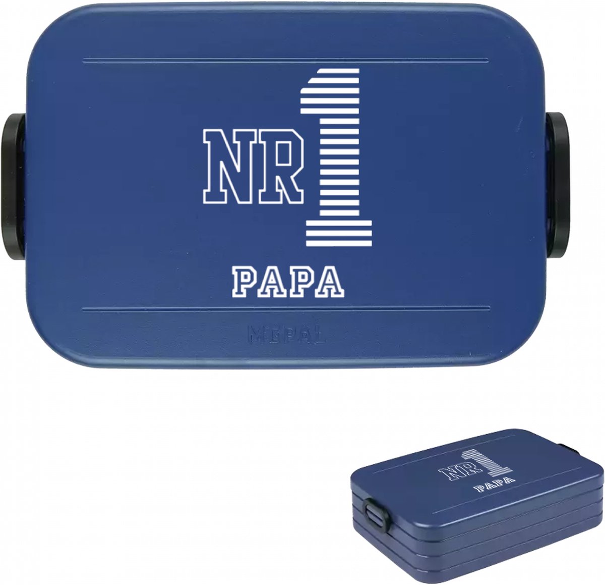 Mepal lunchbox TO GO illustration - Large - Blauw - NR 1 Papa