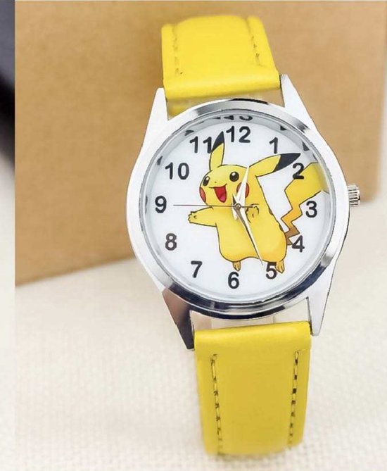 Montre - Pikachu - Jaune - Pokemon - Cadeau d'anniversaire - Fête d'enfant  - Cadeau