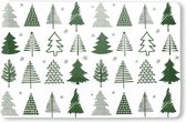 Placemat Xmas Tree 30x45cm Donker Groen