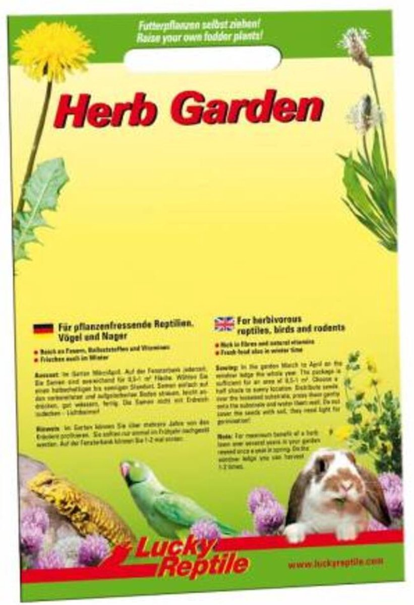 Lucky Reptile Herb Garden - Ribwort - Kruiden En Bloemen - 3gr