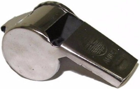 6 sifflets d'arbitre en métal