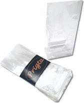 Prigta - Cellofaan zakjes transparant met blokbodem - 25 stuks - 8x5x18,5 cm - uitdeelzakjes