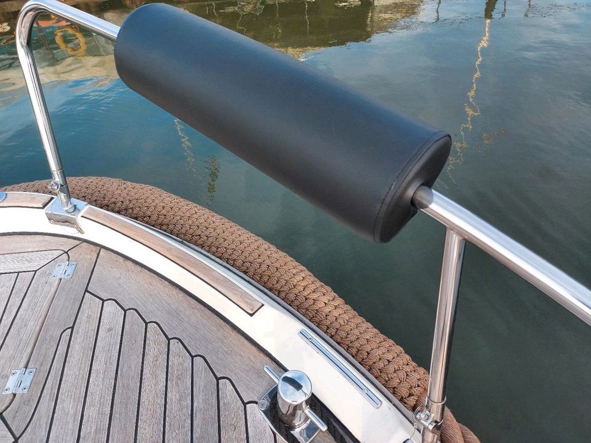 Relingkussen voor boot 55 cm Zwart - bootkussen - railingkussen - rugkussen - rolkussen