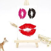Kussende Lippen neptattoo-2 vellen-Lippen- Kiss- Carnaval- tattoo sticker-Tijdelijke Tatoeages– Tattoo Stickers