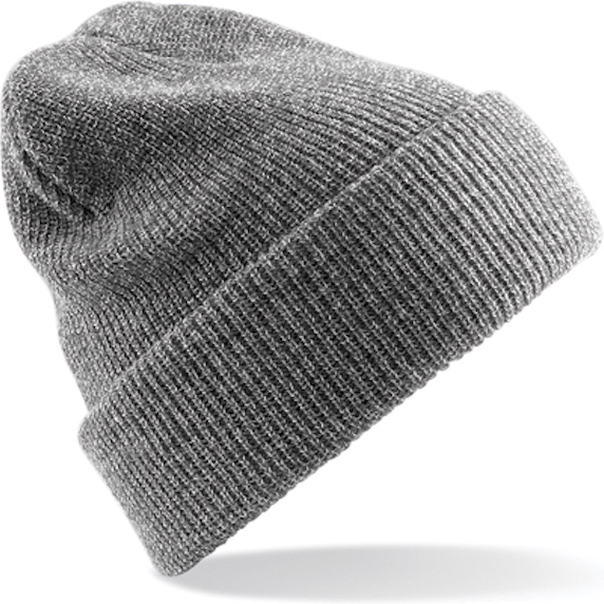 Beechfield 'Original Heritage Beanie' Heather/Lichtgrijs