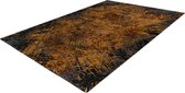 Pierre Cardin Pablo - Vintage - Super zacht - Shinny - 3D - Vloerkleed – hotel sjiek - design tapijt fraai – Karpet - 80x150- Goud terra zwart