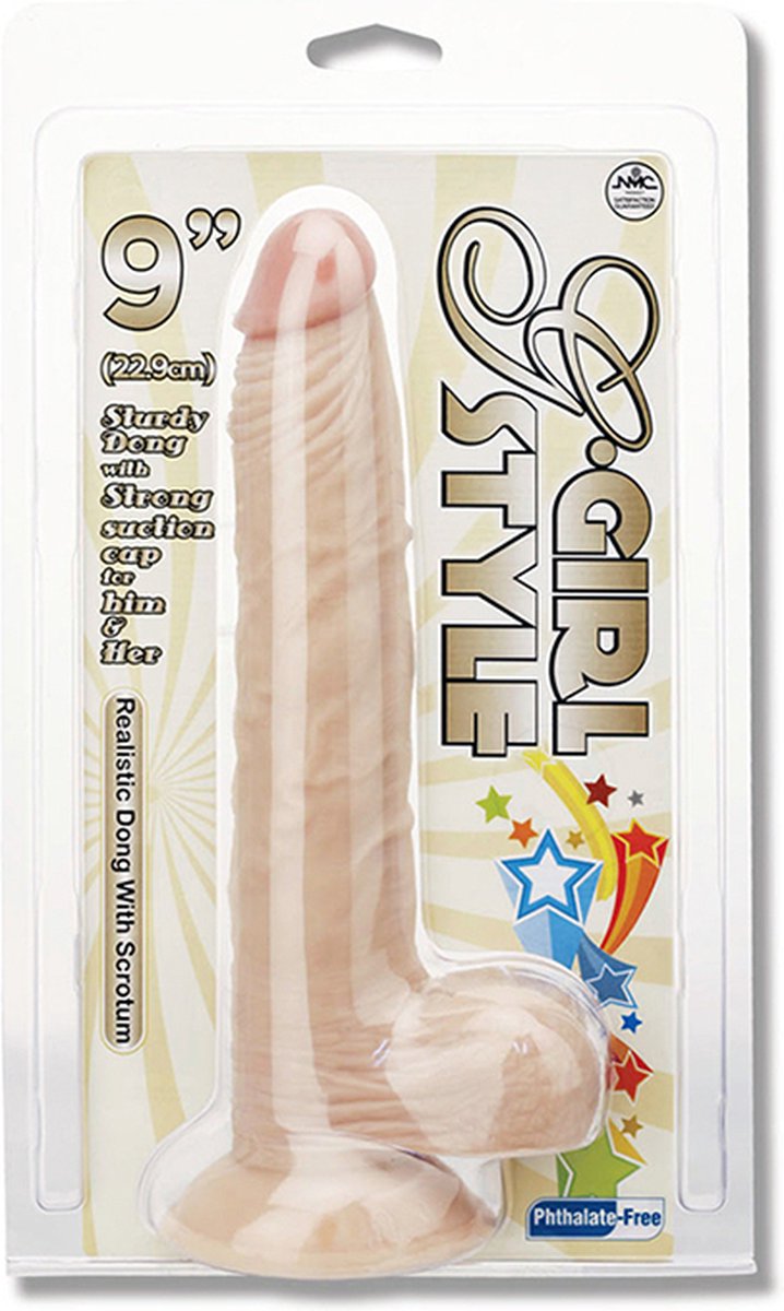 Goedkoopste G-Girl Style Dong Suction Cup 19cm (Beige