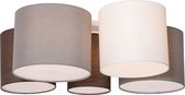 QAZQA multidrum - Moderne Plafondlamp - 5 lichts - L 84 cm - Multicolor - Woonkamer | Slaapkamer | Keuken
