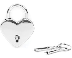 Liebe Seele - Hartvormige Luxe slotjes Voor Boeien - Twee Stuks - Zilver