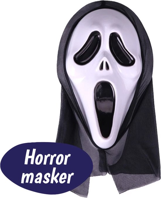 Spook Mask 1 Stuk - Kostuum Accessoire - Verkleedmasker bol.com