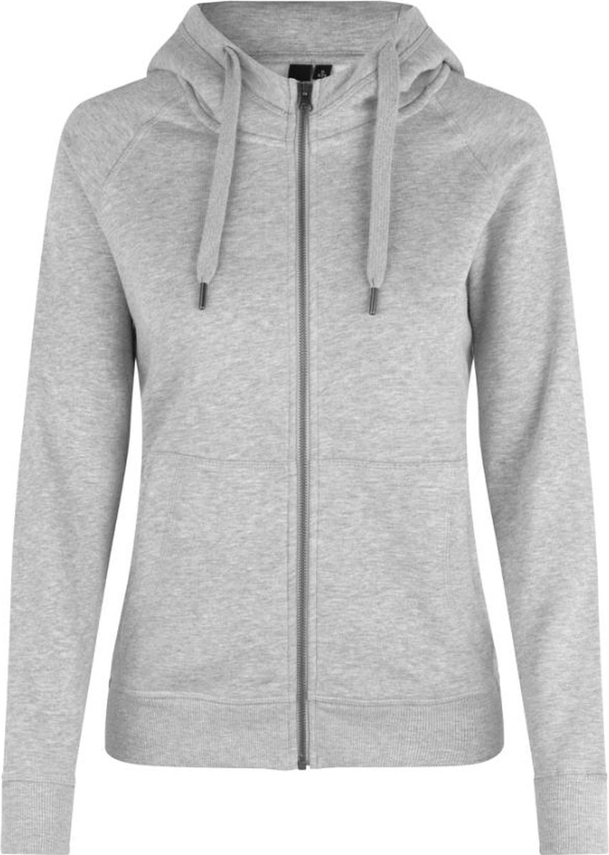 ID Hoodie Core Vest met Rits Dames Grijs Melange - Maat L