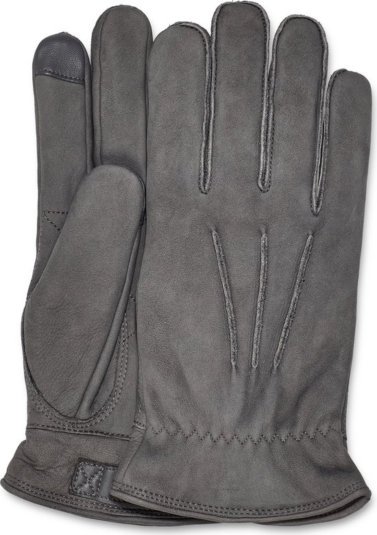 UGG M 3 Point Leather Glove Heren Handschoenen - Metaal - Maat XL