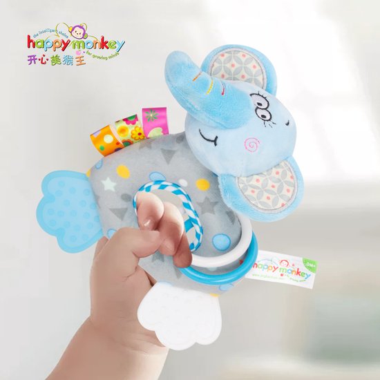 bijtspeelgoed/ rammelaar/ baby speelgoed/ baby bijtring/ baby rammelaar/schoencadeautjes sinterklaas/ grijp speelgoed/ sinterklaas/ kertcadeau/ giraffe van Oball — afbeelding 2