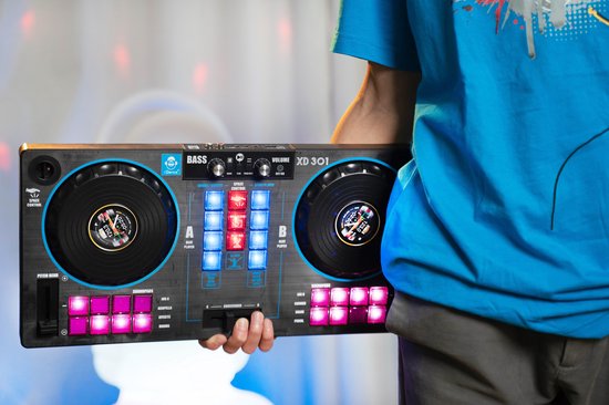 iDance Audio XD301 7-in-1 DJ Mixer met BT en speakers - DJ Set Kind - iDance Audio