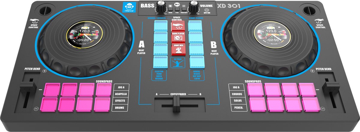 iDance XD101n STAGE-DEEJAY DJ Set - Table de mixage DJ avec haut-parleur -  Pour les