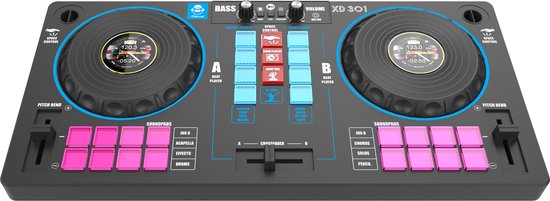 iDance Audio XD301 7-in-1 DJ Mixer met BT en speakers - DJ Set Kind - iDance Audio