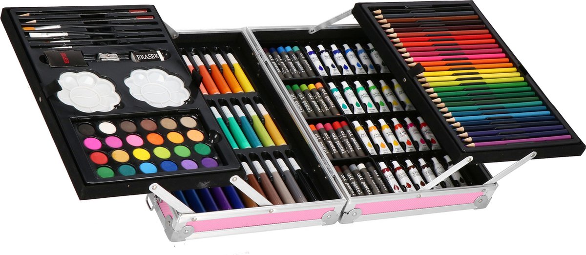 SPRINGOS® Set de dessin et de peinture pour enfants 174 pièces