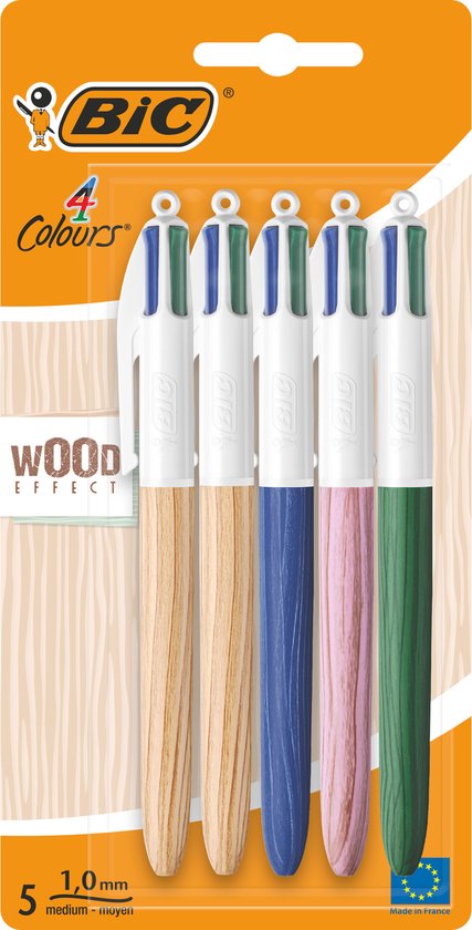 Stylo 4 couleurs rechargeable + stylet BIC