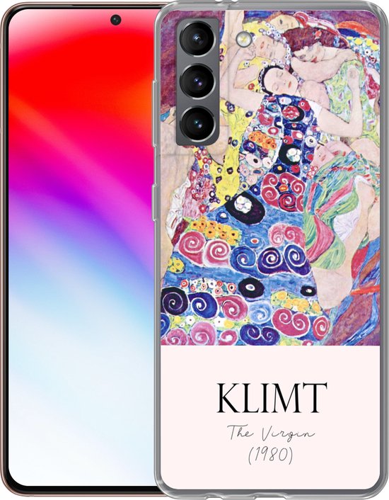 Coque Samsung Galaxy S21 - Peinture - Art Nouveau - Gustav Klimt - Siliconen - Sinterklaas - Noël - Cadeaux - Chaussures Cadeaux