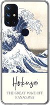 Geschikt voor OnePlus Nord N10 5G hoesje - De grote golf van Kanagawa - Katsushika Hokusai - Siliconen Telefoonhoesje