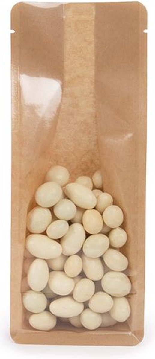 Blokbodemzakken kraft 8.9x7x22.9 cm (100 stuks) | Uitdeelzakjes