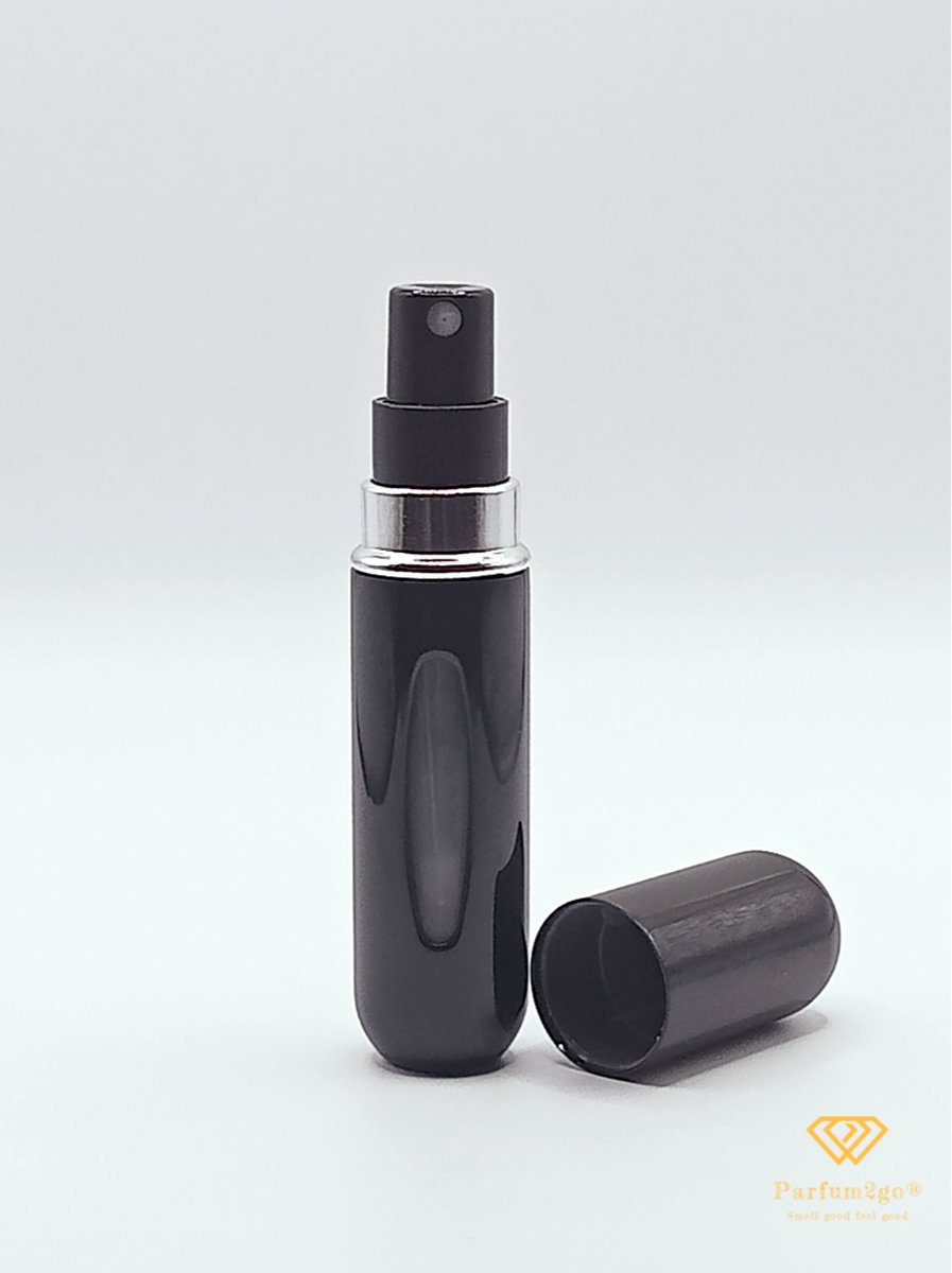 Parfum2go® Essentials 5 ml Parfumverstuiver 13 kleuren. Zwart