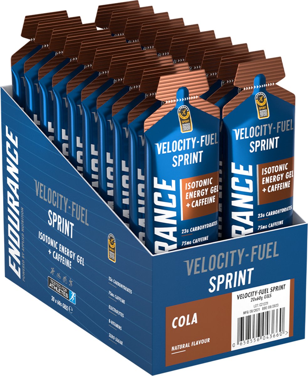 Goedkoopste Applied Nutrition Velocity Fuel Sprint - Energiegel - Energygel - Isotone Gels - Cola - 20 gels (20 x 60 ml