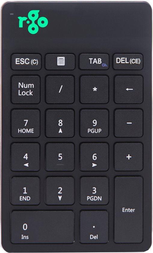 R-Go Tools RGOCONMWLBL numeriek toetsenbord Universeel Bluetooth Zwart